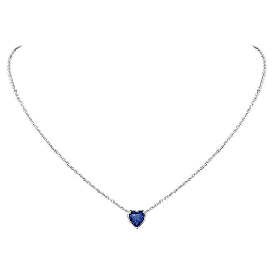 925 Sterling Silver Birthstone Love Heart Necklace for Women, Perfect for any occasion and or as a gift